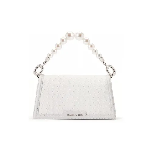 CHARLES KEITH Свадебная Корова Кожа Ручная Сумка Сумка через плечо Стандартная Женская Белая