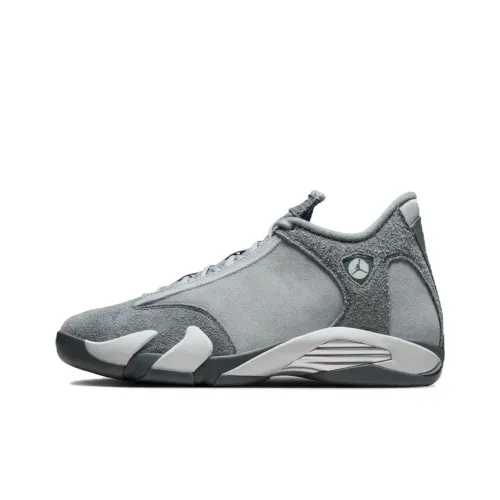 Jordan Air Jordan 14 'Flint GREY' Устойчивый к истиранию Дышащий MID Топ Винтажные баскетбольные кроссовки Мужской Серый
