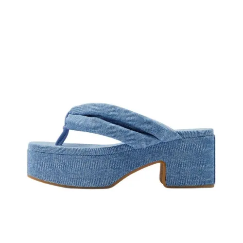 DRIES VAN NOTEN Шлепанцы 5 см Женские Синие