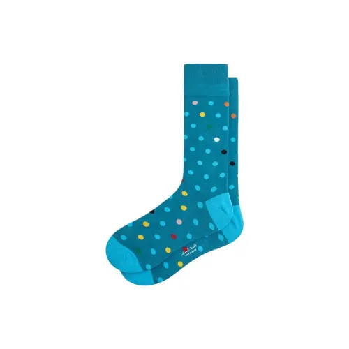 Paul Smith 1 Pack Синий Зеленый Мужской MID Носки до икры