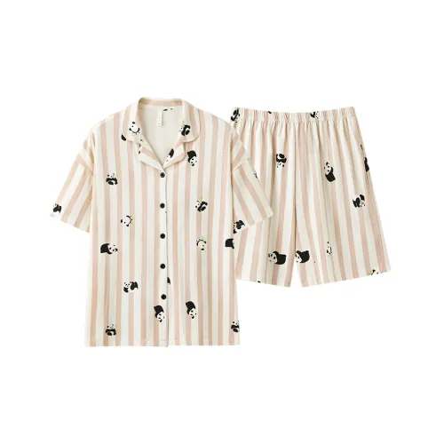 PBENO PD Пижамный комплект Женский Белый Розовый