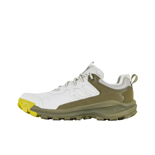 Oboz Footwear Катабатик Шокабсорберы Противоскользящие Устойчивые к истиранию Низкий Топ Походная обувь Женская Серый Зеленый