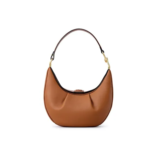 FION Сумка из коровьей кожи сумка-полумесяц сумка через плечо женская коричневая