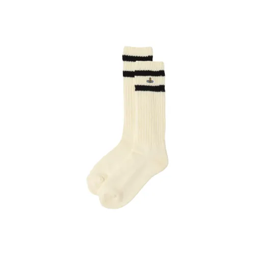 Vivienne Westwood Экрю Женские Носки MID до икры