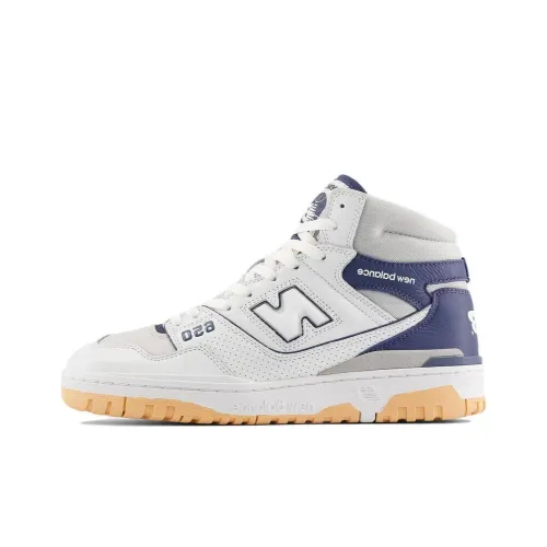 New Balance NB 650 Series MID Топ Винтажные баскетбольные кроссовки Мужской Синий Белый Серый