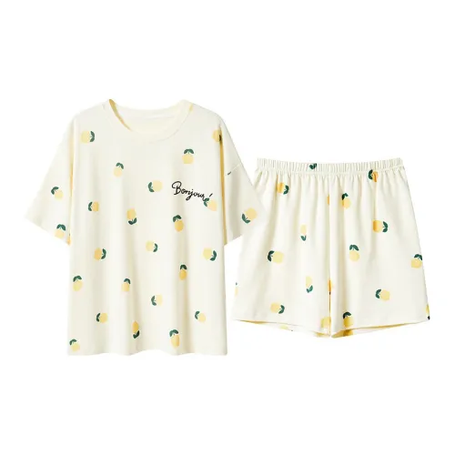 OEING Пижамный комплект женский абрикосовый