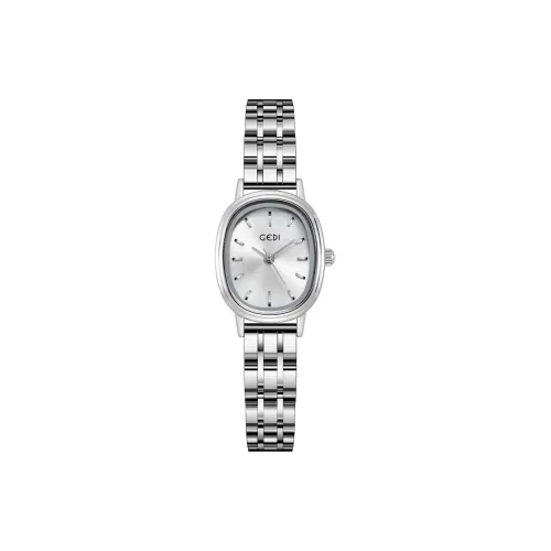 GEDI Кварцевый механизм женские часы серебристый циферблат