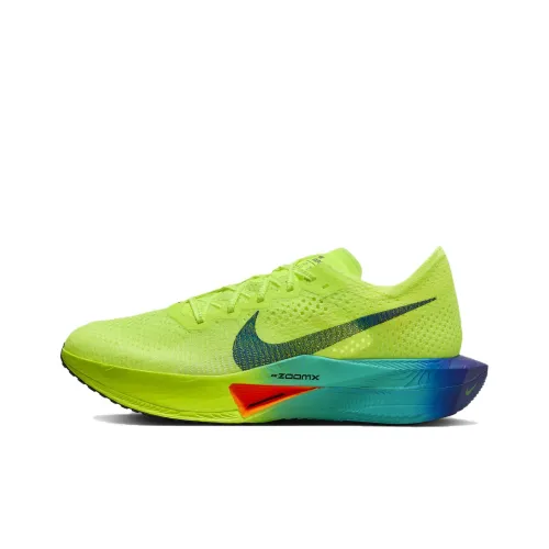 Nike ZoomX Vaporfly Next% 3 Беговые кроссовки Низкий топ Желтый Зеленый Мужской