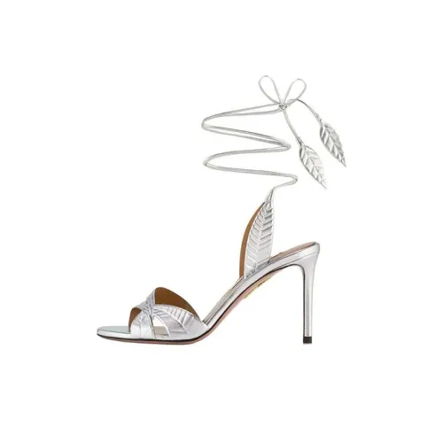 AQUAZZURA one Ремень Сандалии Серебряный Женские