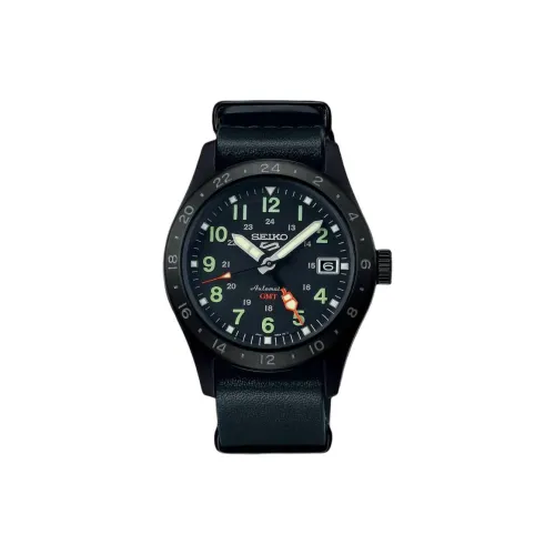 SEIKO Автоматический Механический Movement Унисекс Часы 39,4 мм Черные