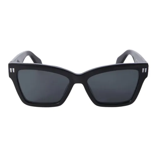 OFF Белый Нерегулярная форма Солнцезащитные очки Мужской Черный