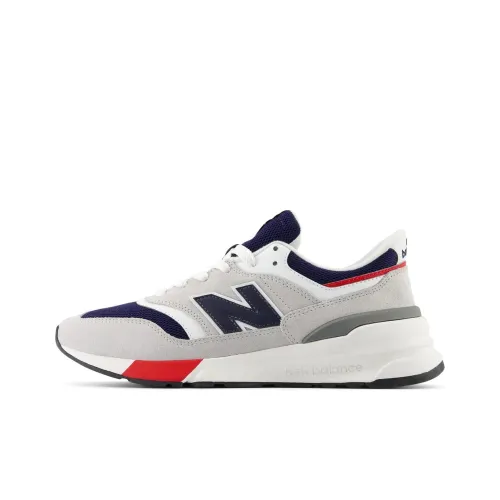 New Balance NB 997R Амортизация Износостойкий Низкий Топ Беговые кроссовки Унисекс Серый Синий Черный