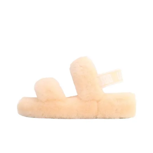 UGG Oh Yeah Флоковые сандалии и тапочки женские светло-розовые