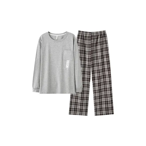 PBENO PD Мужской 5S2673 Серый Мужской Пижамные комплекты