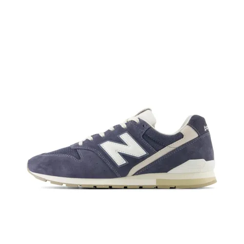 New Balance NB 996 Амортизация Износостойкий Низкий Топ Беговые кроссовки Унисекс Синий Бежевый