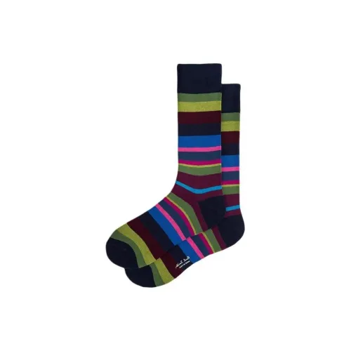 Paul Smith 1 Pack Темно-синие Мужские носки MID до икры