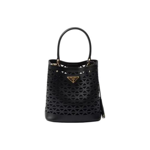 PRADA Panier Кожа Сумка через плечо Сумка Мини Женская Черная
