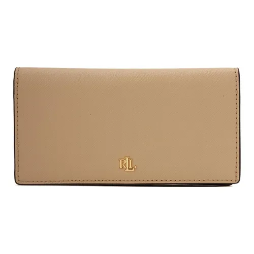 Polo Ralph Lauren Кожа Кошелек Средний Женские Кремовый