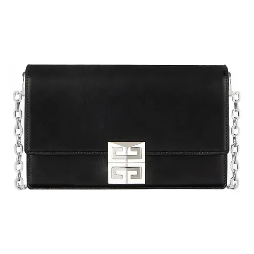 GIVENCHY 4G Коровья кожа Сумка через плечо Маленькая Женская Черная