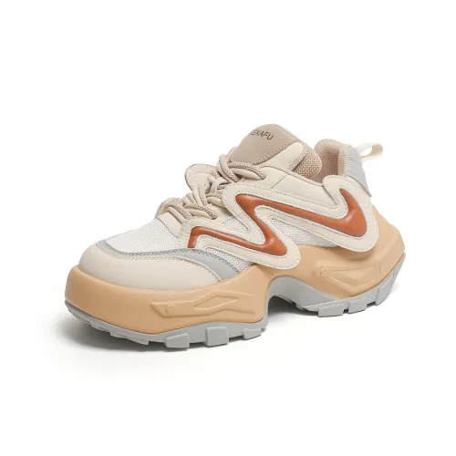 KEKAFU Высота Увеличивающая Устойчивая к Износу Низ Резистентный Низкий Топ Толстая Подошва Женские