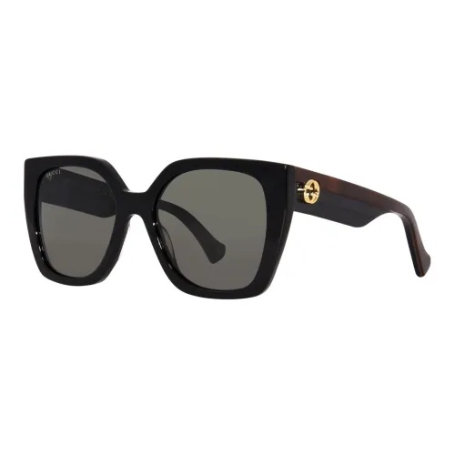 GUCCI Нерегулярная форма Солнцезащитные очки Унисекс Черный
