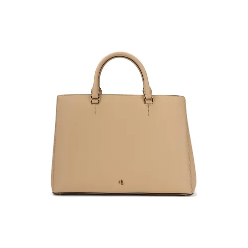 Polo Ralph Lauren Кожа Сумка через плечо Сумка Большая Женская Кремовая