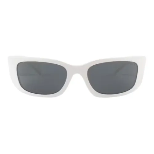 PRADA Нейлон Нерегулярная форма Солнцезащитные очки Женские Белые