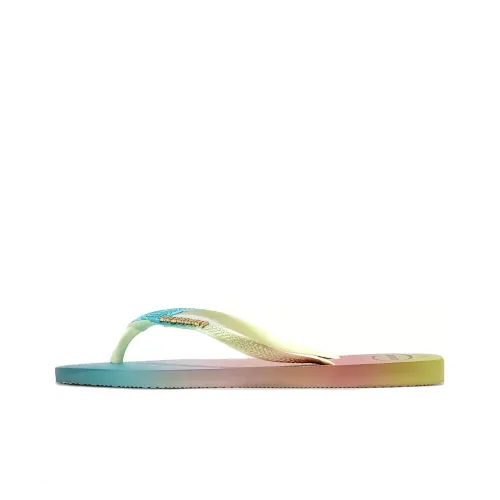 Havaianas Устойчивые к истиранию Шлепанцы Женские Лаймово-зеленый