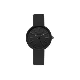 Черный циферблат, черный ремешок