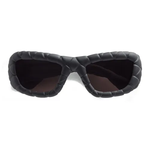 Bottega Veneta Литьевые Ацетатные Нерегулярные Формы Солнцезащитные Очки Женские Серые