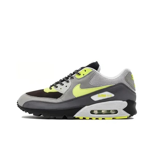 Nike Air Max 90 Износостойкий и Легкий Низкий Топ Повседневная Обувь Мужская Серый Зеленый