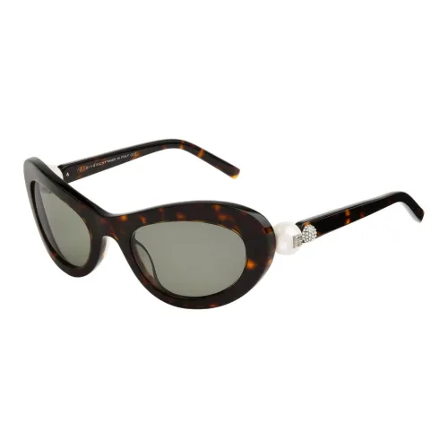Givenchy Ацетат Полиамид Кристалл Кошачий глаз Солнцезащитные очки Женские Черепаховый