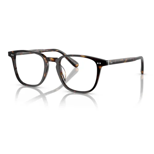 Oliver Peoples Ацетат Квадратные Оправы для очков Унисекс Черепаховый