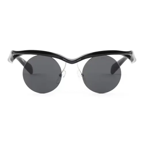 PRADA Ацетат Нерегулярная форма Солнцезащитные очки Женские Черный