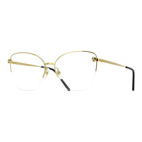Cartier Металл Кошачий глаз Оправы для очков Унисекс Золото