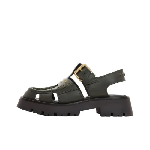 Alexander Wang Сандалии в римском стиле, темно-зеленые, женские