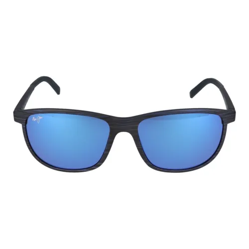 Maui Jim Прямоугольные Солнцезащитные очки Унисекс Черные