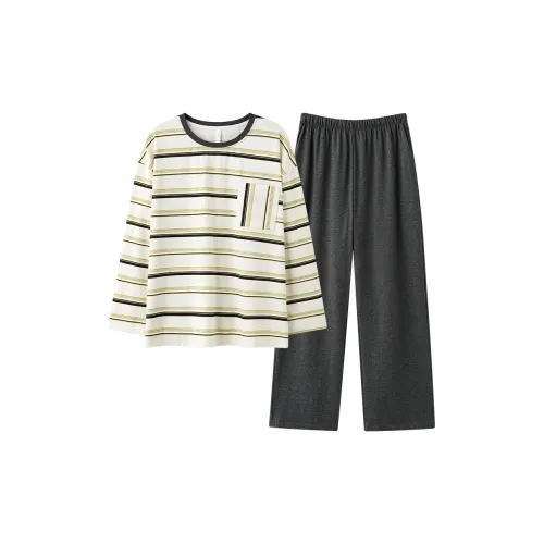 PBENO PD Пижамный комплект Женский Белый Серый