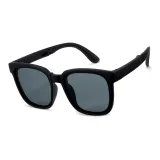 Чёрная оправа, серые линзы, модель B01