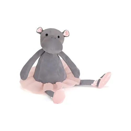 JELLYCAT Jungle Animal Для танцев Darcy Бегемот Куклы Плюшевая кукла 40 см Высота в сидячем положении