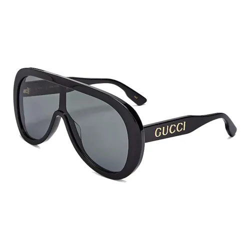 GUCCI Ацетат Нерегулярная форма Солнцезащитные очки Унисекс Черный