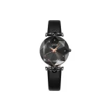 Чёрный корпус с чёрным циферблатом, чёрный ремешок