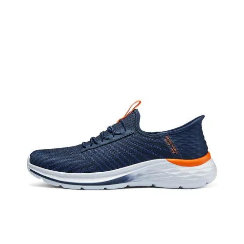 Skechers Амортизация Износостойкий Низкий Топ Casual Мужской Синий