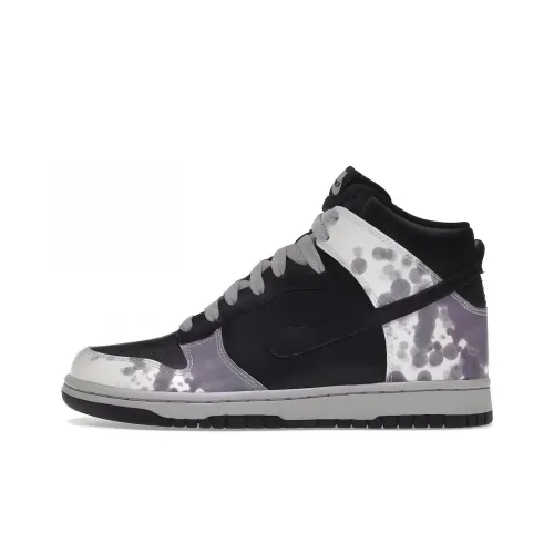 Nike Dunk High Устойчивые к истиранию Высокие Кроссовки для скейтбординга Женские Черные Серые