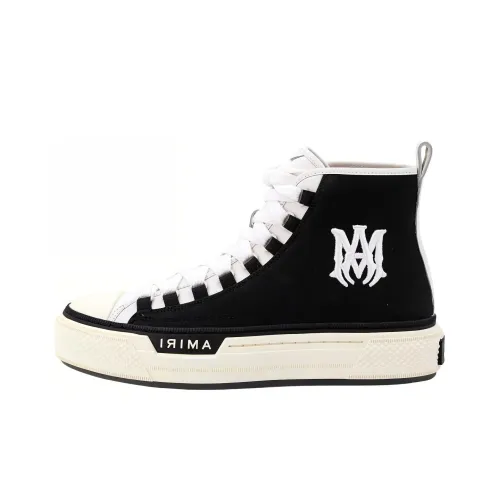 AMIRI Устойчивые к истиранию высокие кроссовки для скейтбординга Мужские Черные