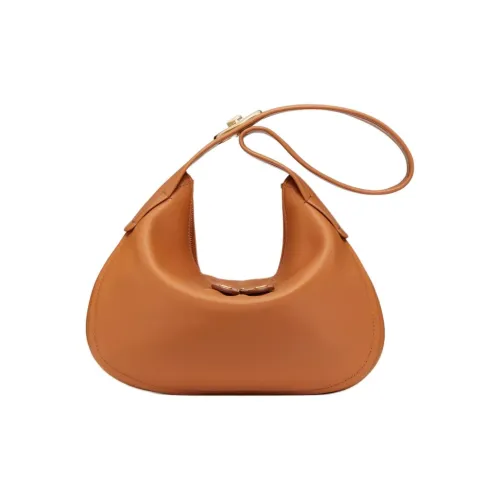 Valentino Garavani Напп-Кожа Go Хобо Сумка Сумка Сумка через плечо Женская Миндаль