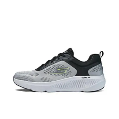 Skechers GO RUN Elevate Износостойкие Дышащие Низкие Беговые кроссовки Мужские Черные Серые