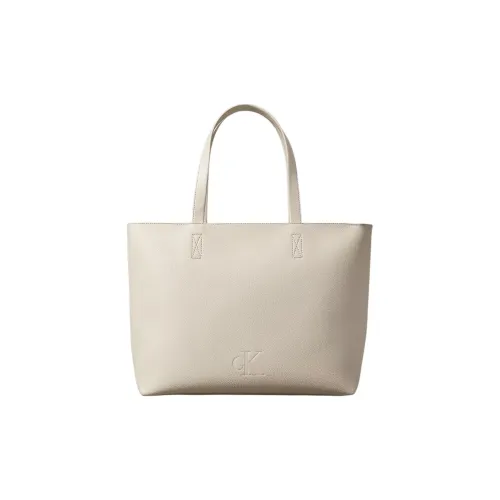 CALVIN KLEIN Полиуретан Тоут Сумка Сумка для покупок Сумка на плечо Сумка Женская Атмосфера Белый
