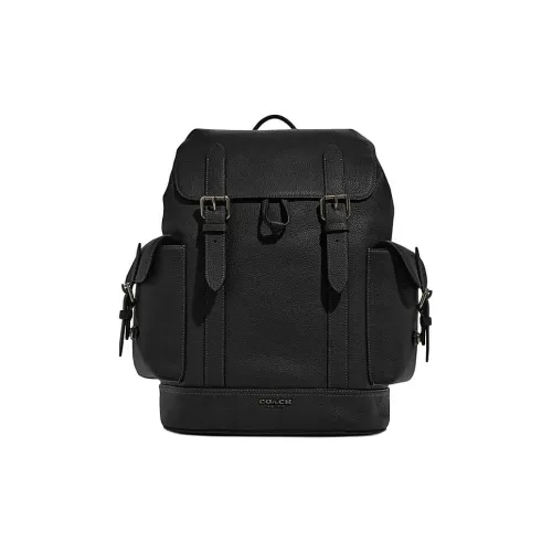 COACH Hudson Коровья кожа Рюкзак Мужской Черный