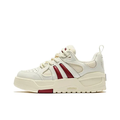 Палладий Устойчивый к истиранию противоскользящий низкий топ скейтборд обувь женский красный белый